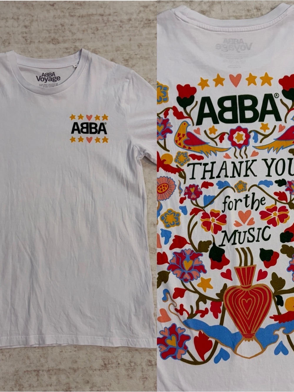 ABBA M Abba Voyage Thank You For the Music Graphic T